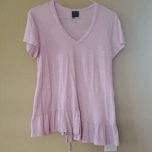 Anthropologie Left of Center Belmont Tie Back Top